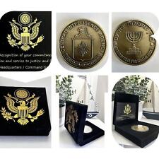 Rare US Israel Mossad / CIA Secret Joint Operation Challenge Coin USA Box Case picture