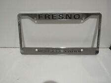 Fresno Porsche Audi Dealership License Plate Frame Metal Tag CA Rare picture