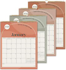 S&O Boho Modern Wall Calendar from January 2024-June 2025 - Tear-Off Monthly Cal picture