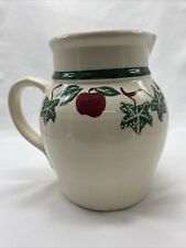 Vintage Crock Shop Pottery Apple & Ivy 74 Ounce Ceramic Pitcher picture