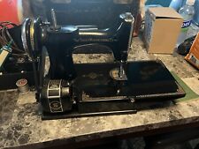 Singer 221-1 Portable Electric Sewing Machine Featherweight 1939 Vintage W/Box picture