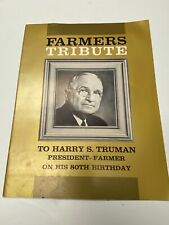 1964 Farmers Tribute to Harry Truman Program picture