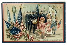 Tucks Patriotic GAR Postcard Decoration Day 158 Never May They Rest Unsung picture