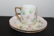 Hutschenreuther Plates And Rosenthal Tea Cup Bavaria Hand Painted Flowers  picture