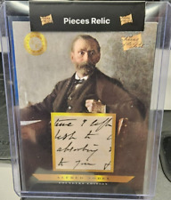 ALFRED NOBEL 2023 Pieces of the Past RARE Authentic HANDWRITTEN RELIC🔥SSP🔥 picture