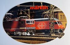 Marklin Red Vintage Sticker Decal Oval Railroad RR Red picture