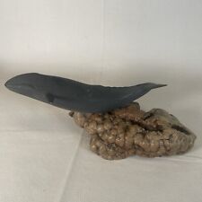 John Perry Gray (?) Whale on Burl Wood Base VGC picture