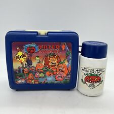Attack Of The Killer Tomatoes Plastic Lunchbox w/Thermos Vtg 1990 Cartoon Rare picture