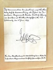 Kaiser Wilhelm Autograph WW1 with Postcard picture