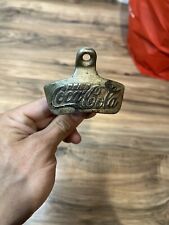 Vintage Coca Cola Wall Mount Bottle Opener STARR X PAT 1925 Brown Co 2 Rare picture