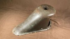 Vintage / Antique Solid Bronze Boat Bow Light 1920s 1930s 1940s w/ Flag Holder picture