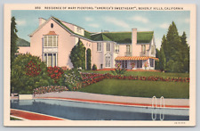 Postcard Beverly Hills, California, Residence of Mary Pickford A592 picture