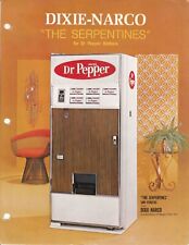 Vintage 1960s Dixie Narco - DR PEPPER Machines Sales Flyers - Serpentine +  picture