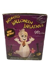 Casper The Friendly Ghost Head Moves Animated Halloween Inflatable 9ft Works  picture