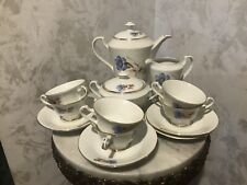 Vintage Bollate Italy Floral Gold Trim Porcelain Mini Coffee Tae Set picture
