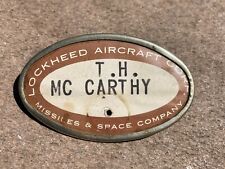 Early 1950s Lockheed Aircraft Missile & Space Identification Worker ID Badge picture