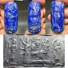 ancient Lapis stone royal king intercultural  near eastern stamp  intaglio seal picture
