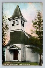 North Woodstock NH-New Hampshire, Free Baptist Church, Antique Vintage Postcard picture