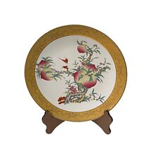 Chinese Pink Peach Tree Graphic Porcelain Display Charger Plate ws2755 picture