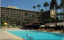 Town Country Hotel San Diego California CA Swimming Pool Bar Hut PPL Postcard picture