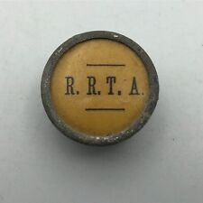 Vintage Antique RRTA Railroad Retirement Tax Act Lapel Button Stud Coffin H4 picture