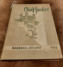 1953 Yearbook Marshall College University Huntington West Virginia Chief Justice picture