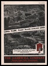 1945 Gamewell Alarm Photos Of Fire At Luna Park Coney Island New York Print Ad picture