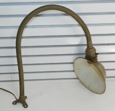 Vintage Industrial Machine Age Gooseneck Flex Arm Lamp picture