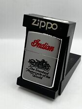 Niagara Falls Zippo 1994 Rare Canada Indian Motorcycles In Canadian Box See Pics picture