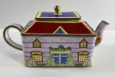KELVIN CHEN Enamel Mini Miniature Copper hand paint Teapot- Country House #213 picture