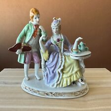 Vintage Hinode Figurine, French Colonial Couple @ Tea Time, Imported from Japan picture