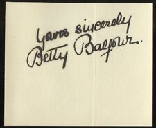 Betty Balfour d1977 signed autograph 3x5 Actress Britain's Queen of Happiness picture