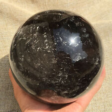 8.27LB Natural Smokey Quartz Sphere Quartz Crystal Ball Reiki Healing Gift 130mm picture