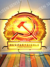 New Hammer and Sickle Light Lamp Neon Sign 24