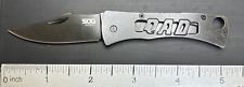 SOG Micron II QAD Pocket Keychain Knife Lockback Plain Edge Blade VG USED CONDT picture