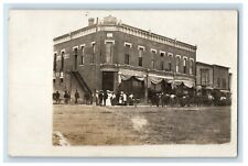 c1910's Department Drug Hardware Store Dining Horse Wagons RPPC Photo Postcard picture
