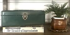 Vintage Green Union Utility Chest Union Steel N.Y. Tool or Tackle Box No Tray picture
