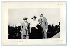 1915 Mom Son and Dad Wearing Formal Attire at Asbury Park New Jersey NJ Photo picture