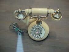 VINTAGE ALMOND FRENCH PROVINCIAL ROTARY DESKPHONE TELEPHONE    picture