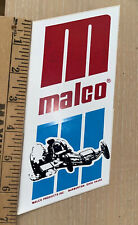 malco Products Decal Sticker  Rare Original  7” Large Race Car Sticker picture