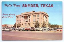 Postcard Court House Snyder Texas Scurry County picture