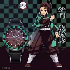 Anime Demon Slayer Kamado Tanjirou Cosplay Men's Wrist Watch Quartz Movement Toy picture