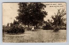 Burlington KS-Kansas, View In Katy Park, c1910 Vintage Souvenir Postcard picture