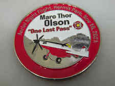 AERIAL NIGHT FLIGHT HERMIT PARK KRUGER MTN FIRE CHALLENGE COIN picture