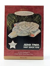 Vtg Hallmark Keepsake Star Trek Deep Space Nine USS DEFIANT Ornament Magic-Light picture