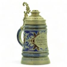 Marzi & Remy Beer Stein 823 Blue Cobalt | Lidded  1 L Germany Antique ca. 1900 picture