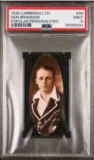 4 Rare PSA Graded Sir Don Bradman Cricket Cards High Graded picture