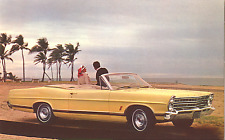 1967 Ford 500 XL CONVERTIBLE: Original Dealer Promotional Postcard UNUSED VG+/Ex picture