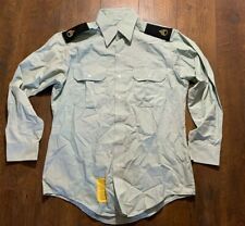 Vintage Army Green 415 Military Cotton Long Sleeve Shirt Men's 16 x 32/33 TF picture