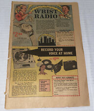 Vintage 1960s Toy Offer Print Ad Wrist Radio Record Recorder Honor House NY 1962 picture
